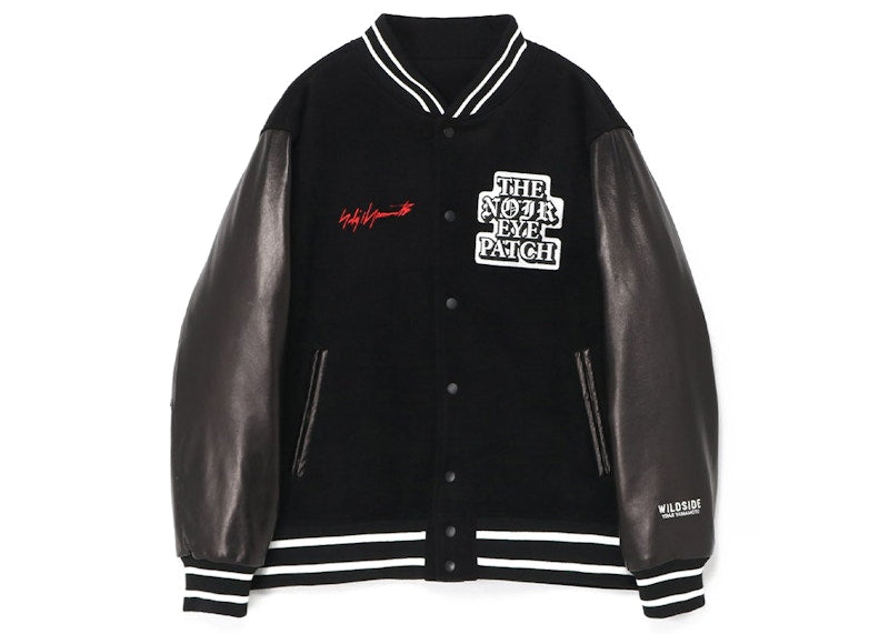 BlackEyePatch x Wildside Yohji Yamamoto Varsity Jacket Black
