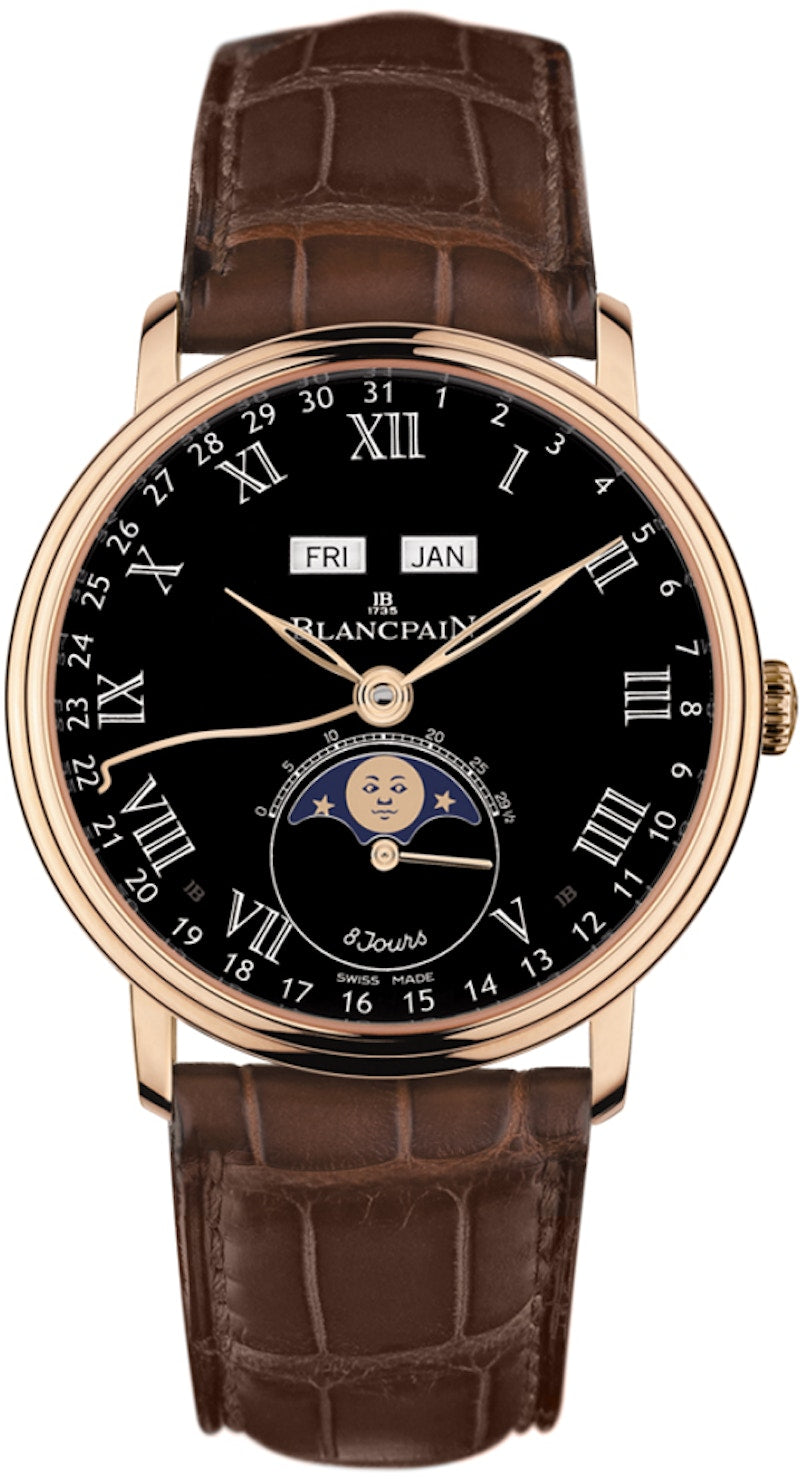 Blancpain Villeret Complete Calendar Moonphase 6639-3637-55B