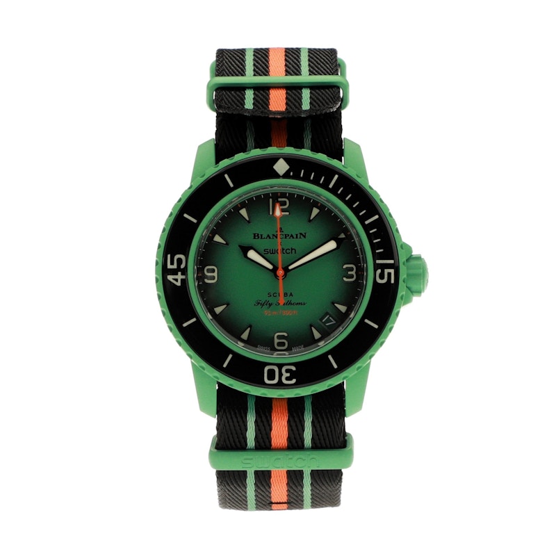 Blancpain x Swatch Scuba Fifty Fathoms Indian Ocean SO35I100 Green SO35I100