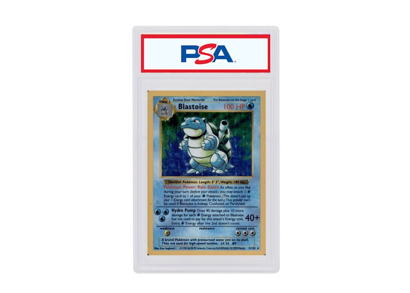 Blastoise Holo 1999 Pokémon Base Set Shadowless #2/102 (PSA or BGS Graded)