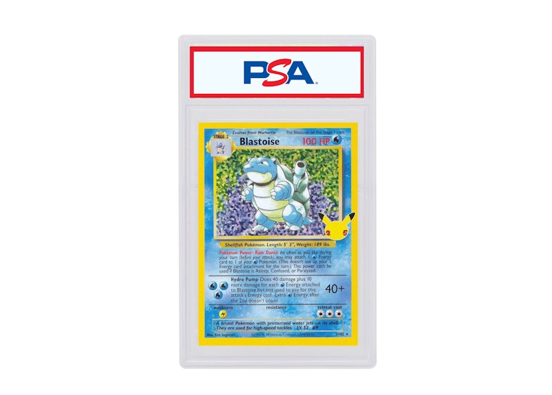 Blastoise-Holo 2021 Pokémon Celebrations Classic Collection Base Set #2/102 (PSA or BGS Graded)