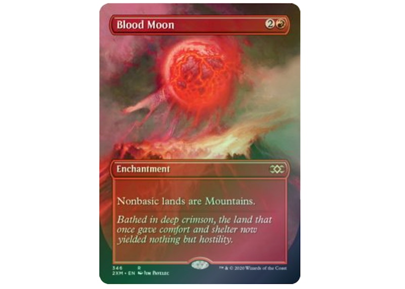 Blood Moon (Borderless) (Foil) Double Masters Rare #346 (Ungraded)
