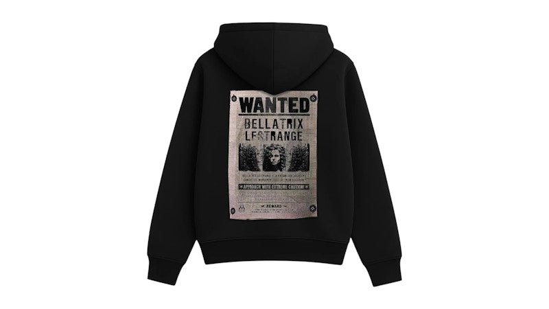 Blvck x Harry Potter Bellatrix Wanted Hoodie Black