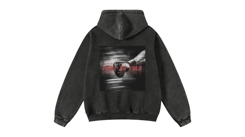 Blvck x UFC Acid Wash Hoodie Grey