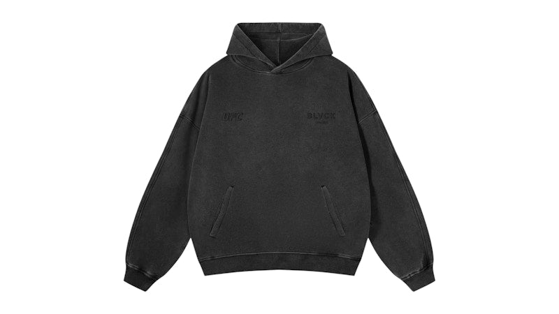 Blvck x UFC Acid Wash Hoodie Grey