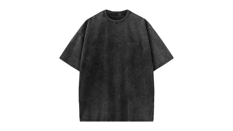 Blvck x UFC Acid Wash Tee Grey