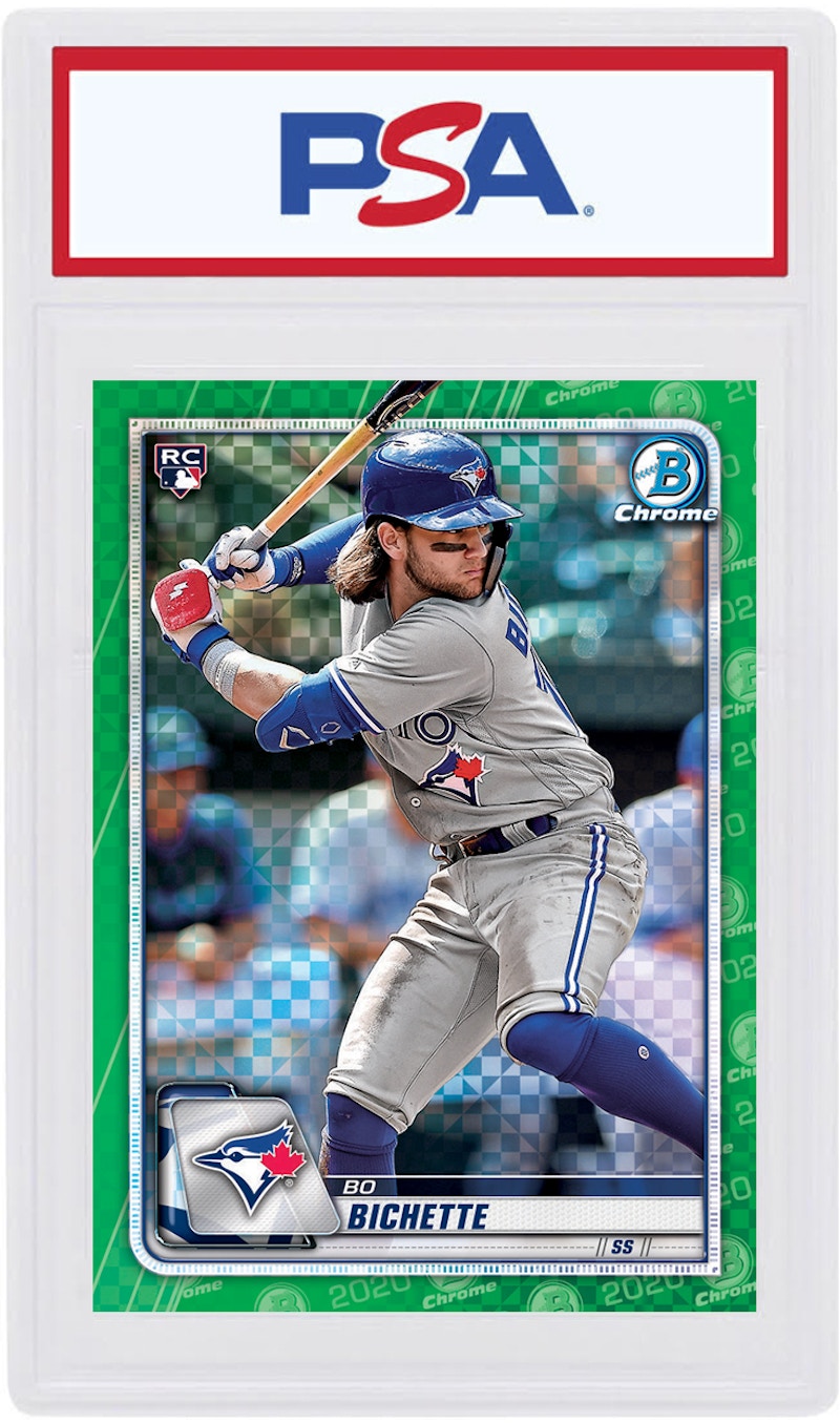 Bo Bichette 2020 Bowman Chrome X Rookie Green X-Fractor /31 #50 (PSA or BGS Graded)