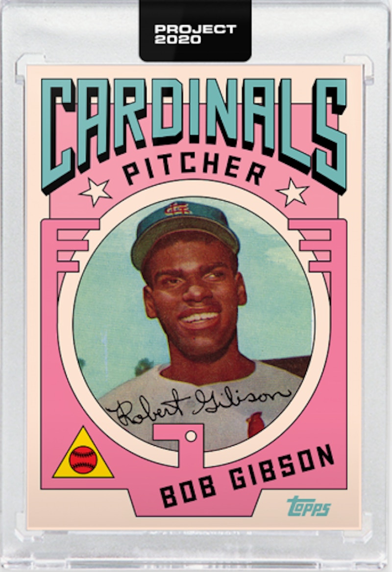 Bob Gibson 1959 Topps Project 2020 Grotesk Artist Proof /20 #7