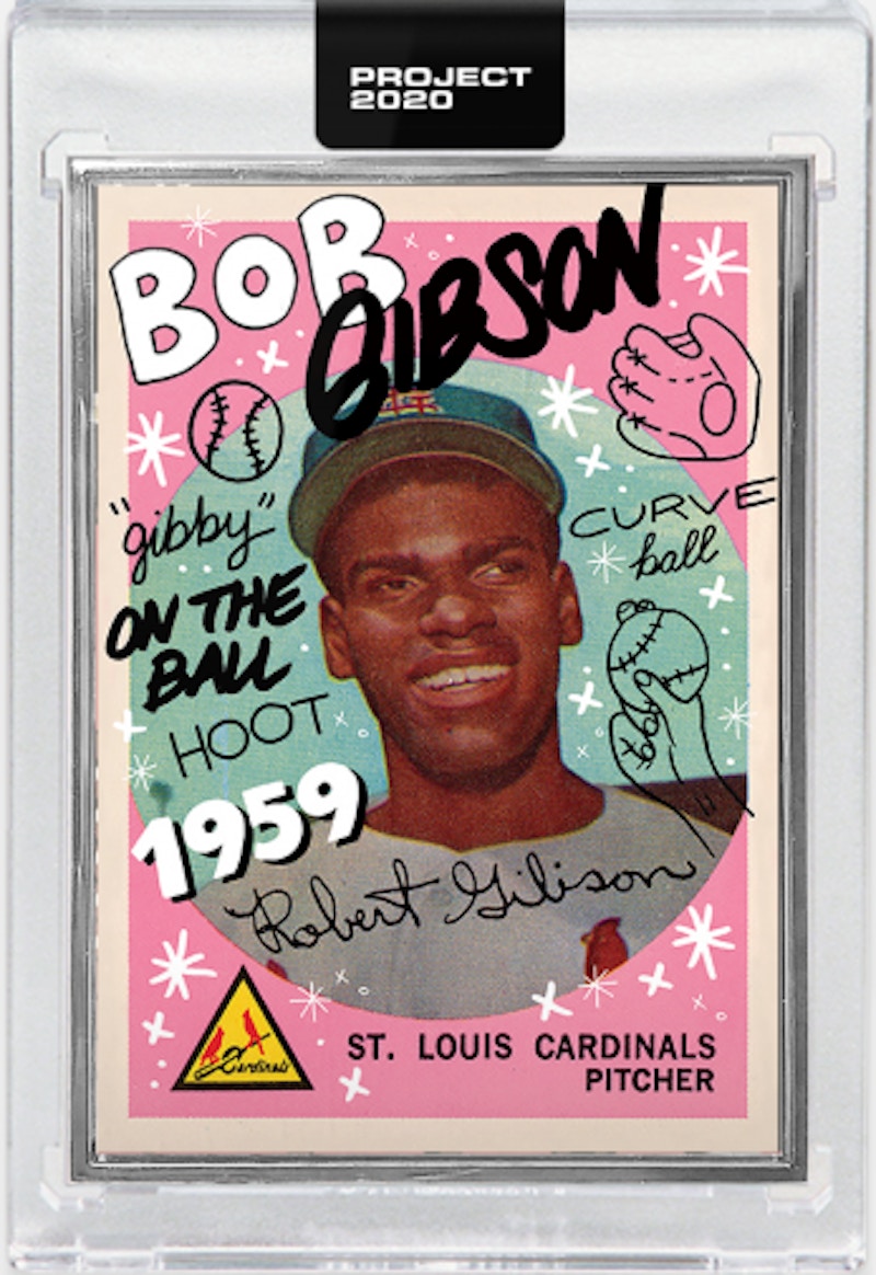 Bob Gibson 1959 Topps Project 2020 Sophia Chang Artist Proof /20 #46
