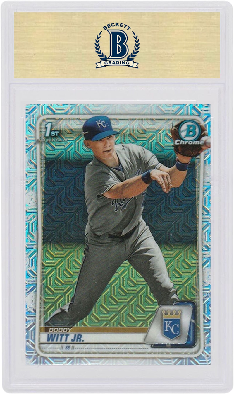 Bobby Witt Jr. 2020 Bowman Mega Box Prospects Chrome Mojo Refractor #BCP-25 (PSA or BGS Graded)