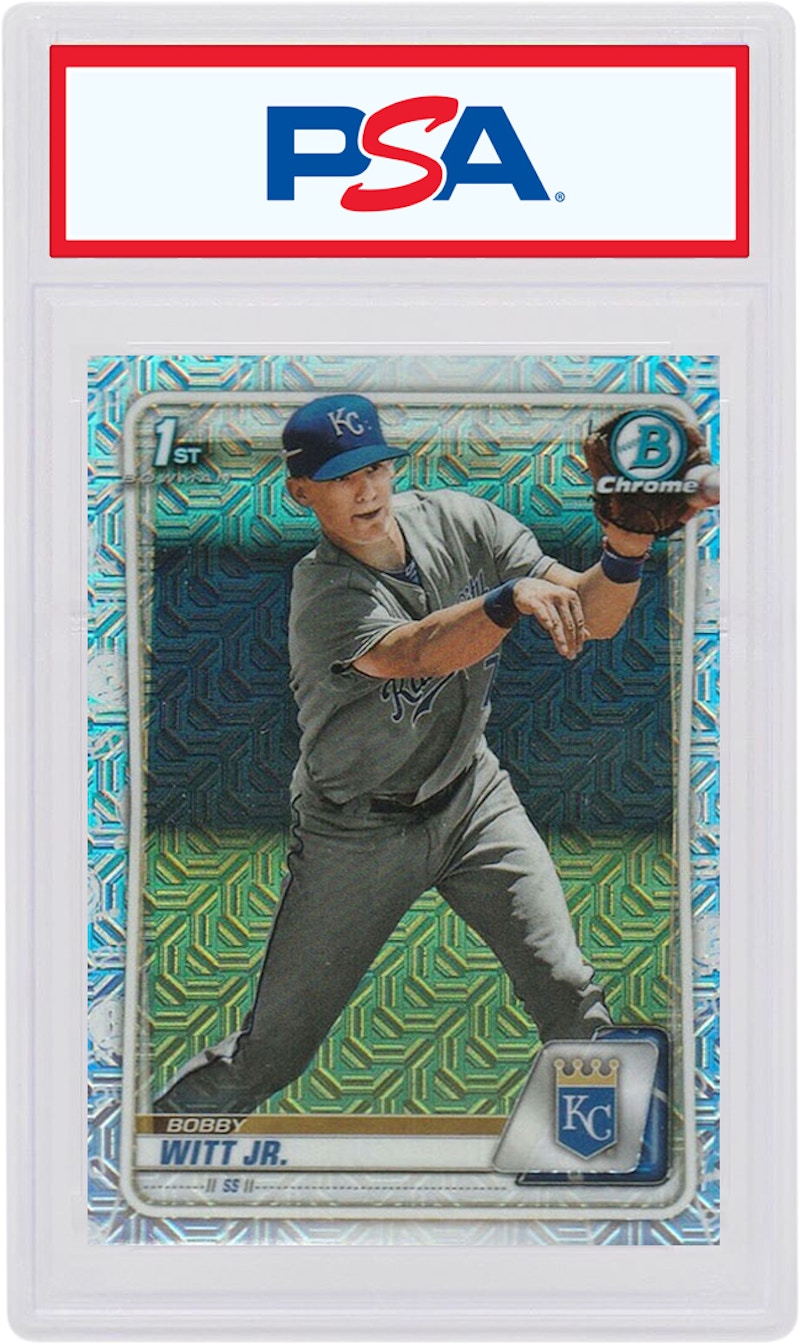 Bobby Witt Jr. 2020 Bowman Mega Box Prospects Chrome Mojo Refractor #BCP-25 (PSA or BGS Graded)