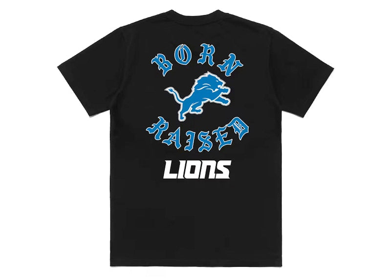Born X Raised Detroit Lions T-shirt Black
