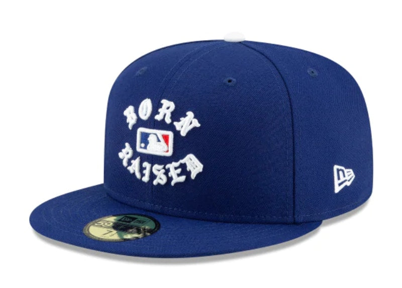 Born X Raised Los Angeles Dodgers MLB Fitted Hat Blue