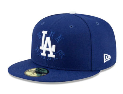 Born X Raised Los Angeles Dodgers Shadow Fitted Hat Blue