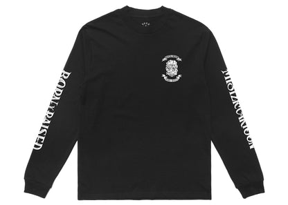 Born X Raised x Mister Cartoon Block Banner L/S Tee Black