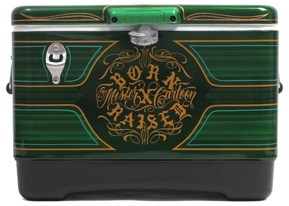 Born X Raised x Mister Cartoon Candy Painted IGLOO Cooler Green