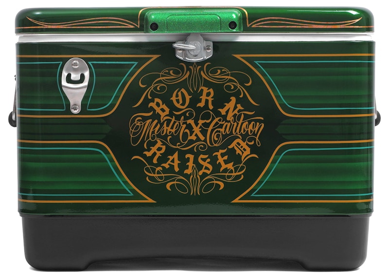 Born X Raised x Mister Cartoon Candy Painted IGLOO Cooler Green