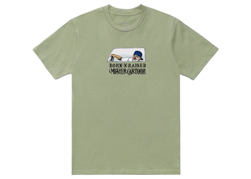 Born X Raised x Mister Cartoon Cruiser Tee Pistachio
