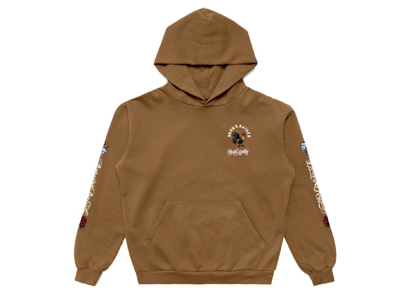 Born X Raised x Mister Cartoon Gallo Fino Hoodie Camel