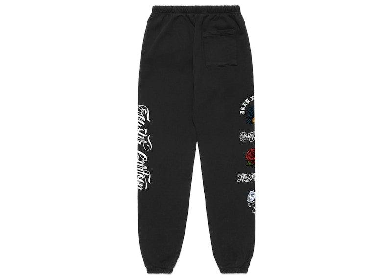Born X Raised x Mister Cartoon Gallo Fino Sweatpants Black