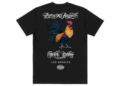 Born X Raised x Mister Cartoon Gallo Mas Fino Tee Black