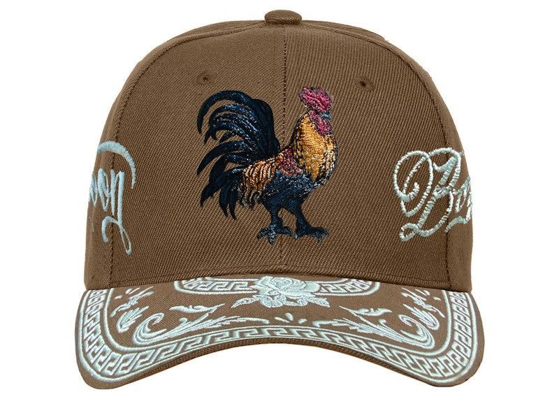 Born X Raised x Mister Cartoon Gallo Snapback Hat Brown