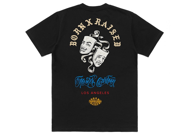 Born X Raised x Mister Cartoon No Llores Tee Black