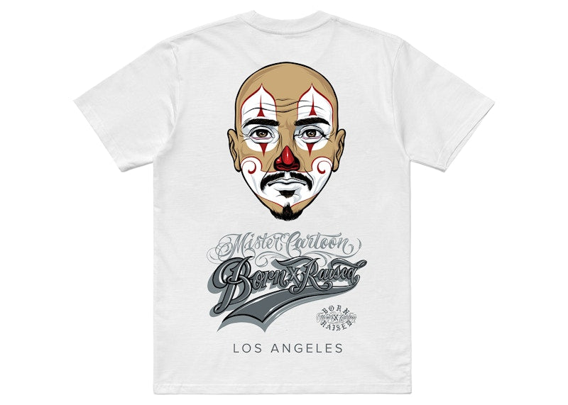 Born X Raised x Mister Cartoon Pelon Tee White