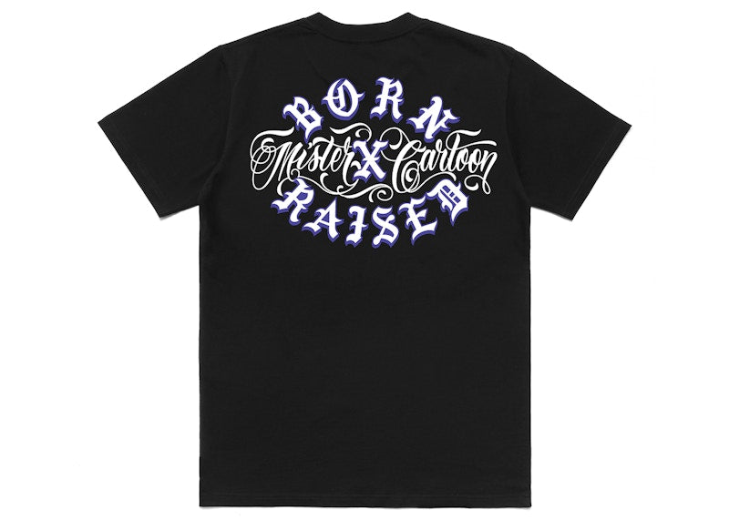 Born X Raised x Mister Cartoon Rocker Tee Black