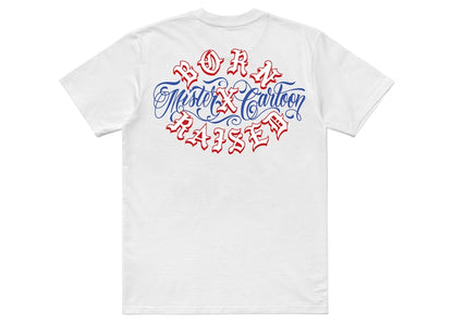 Born X Raised x Mister Cartoon Rocker Tee White