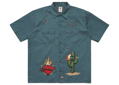 Born X Raised x Mister Cartoon x Dickies Pelon Shirt Green