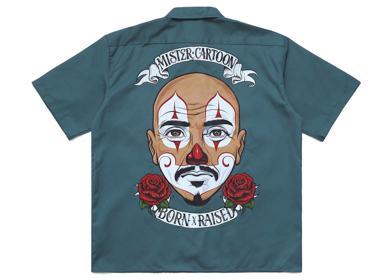 Born X Raised x Mister Cartoon x Dickies Pelon Shirt Green