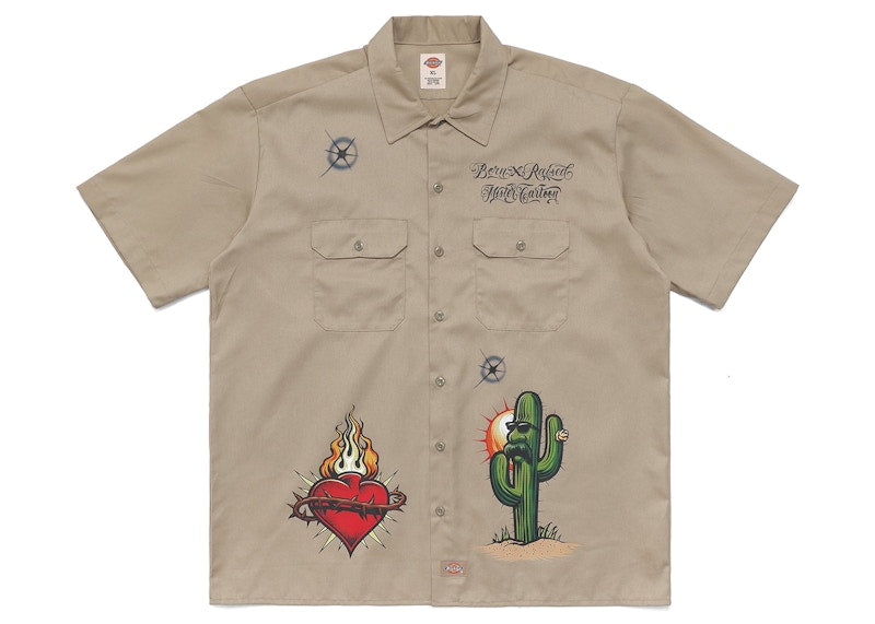 Born X Raised x Mister Cartoon x Dickies Pelon Shirt Khaki