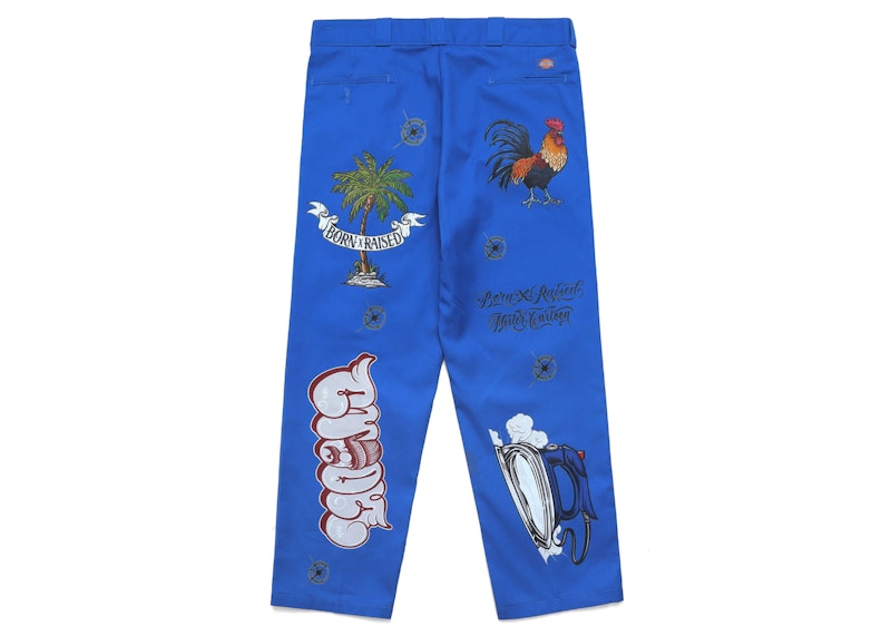 Born X Raised x Mister Cartoon x Dickies Work Pants Blue