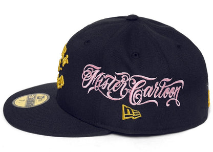 Born X Raised x Mister Cartoon x New Era Rocker 59Fifty Fitted Hat Navy