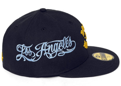 Born X Raised x Mister Cartoon x New Era Rocker 59Fifty Fitted Hat Navy