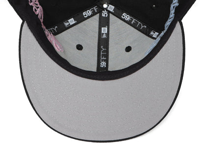 Born X Raised x Mister Cartoon x New Era Rocker 59Fifty Fitted Hat Navy