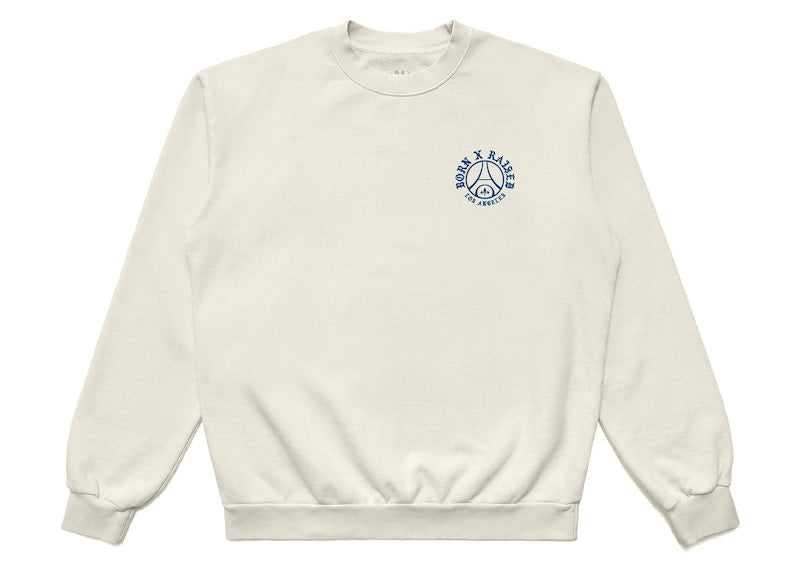 Born X Raised x PSG Off The Pitch Crewneck Cream