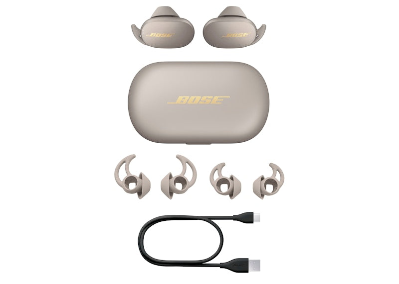 BOSE QuietComfort Earbuds True Wireless Noise Cancelling In-Ear Headphones (831262-0040) Sandstone
