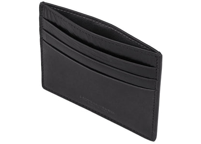 Bottega Veneta 3 Slot Card Case Padded Paper Calf Nero