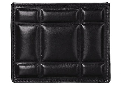 Bottega Veneta 3 Slot Card Case Padded Paper Calf Nero