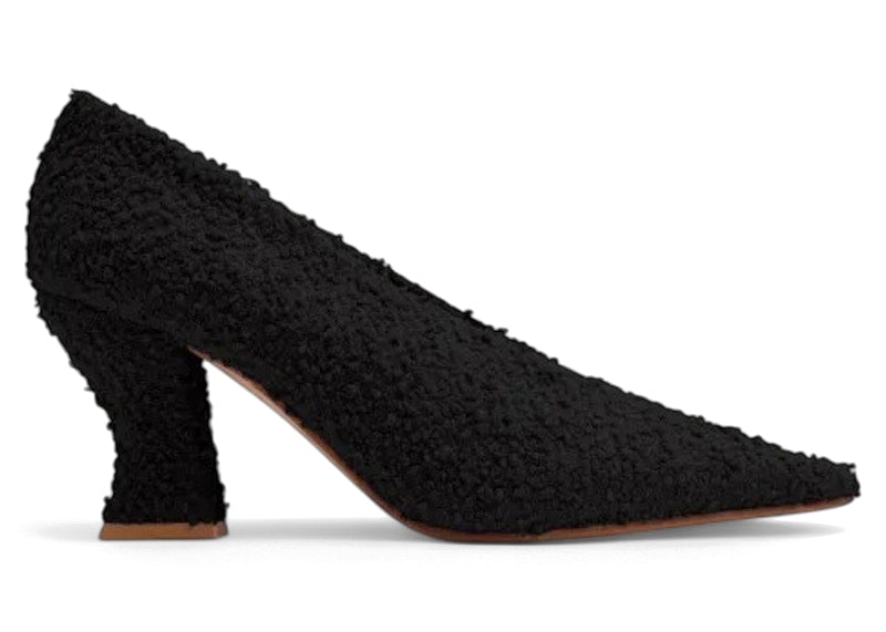 Bottega Veneta Almond Tweed Pumps Black (Women's)