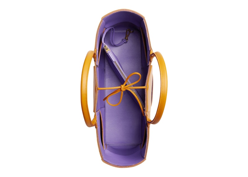 Bottega Veneta Arco Intreccio Tote Bag Medium Cob/Purple