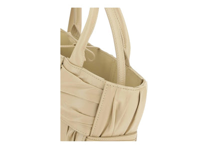 Bottega Veneta Arco Tote Bag Mini Foulard Intrecciato Porridge