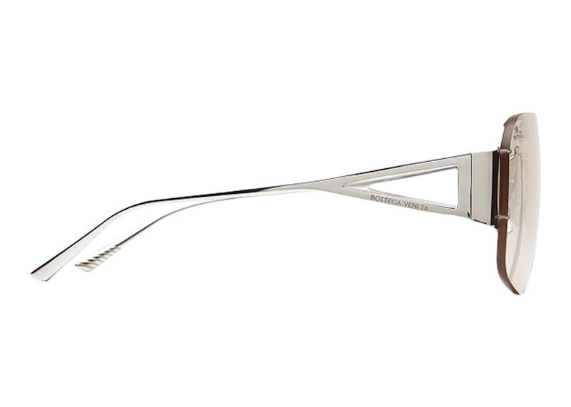 Bottega Veneta Aviator Classic Sunglasses Silver (640225V44501456)