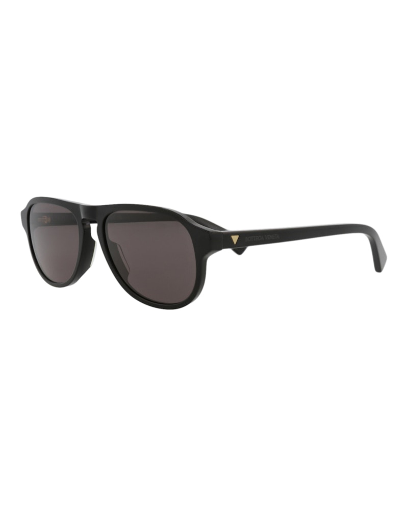 Bottega Veneta Aviator-Frame Recycled Acetate Sunglasses Black Black Grey (BV1292S-30015226-001)