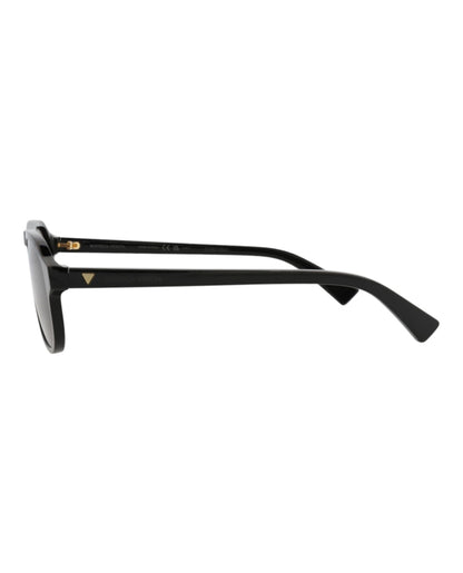Bottega Veneta Aviator-Frame Recycled Acetate Sunglasses Black Black Grey (BV1292S-30015226-001)
