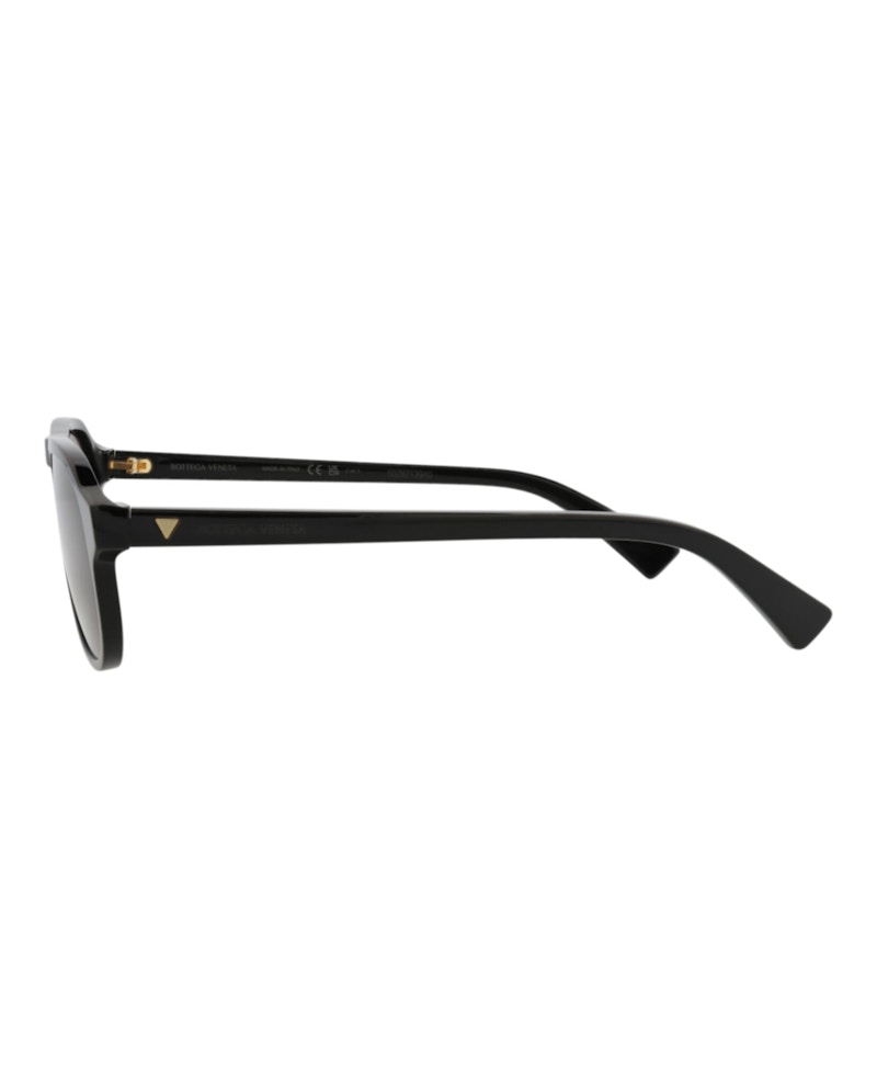 Bottega Veneta Aviator-Frame Recycled Acetate Sunglasses Black Black Grey (BV1292S-30015226-001)