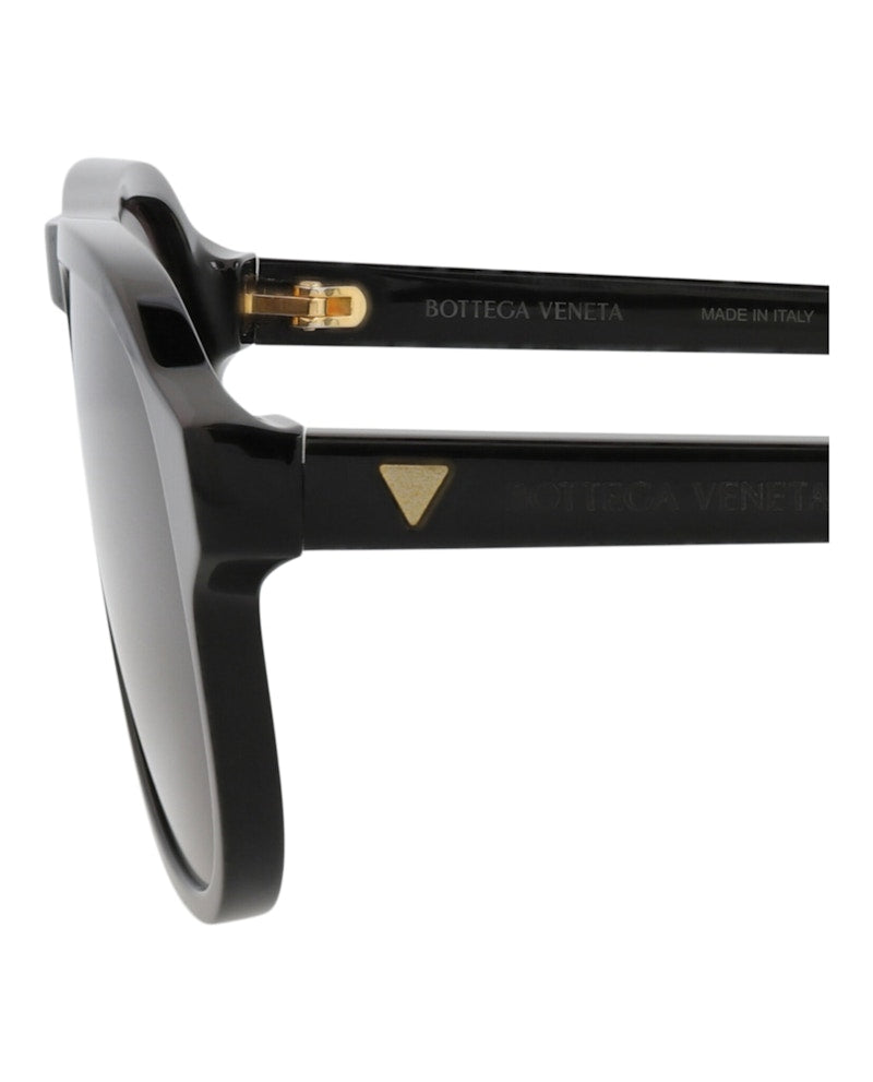 Bottega Veneta Aviator-Frame Recycled Acetate Sunglasses Black Black Grey (BV1292S-30015226-001)