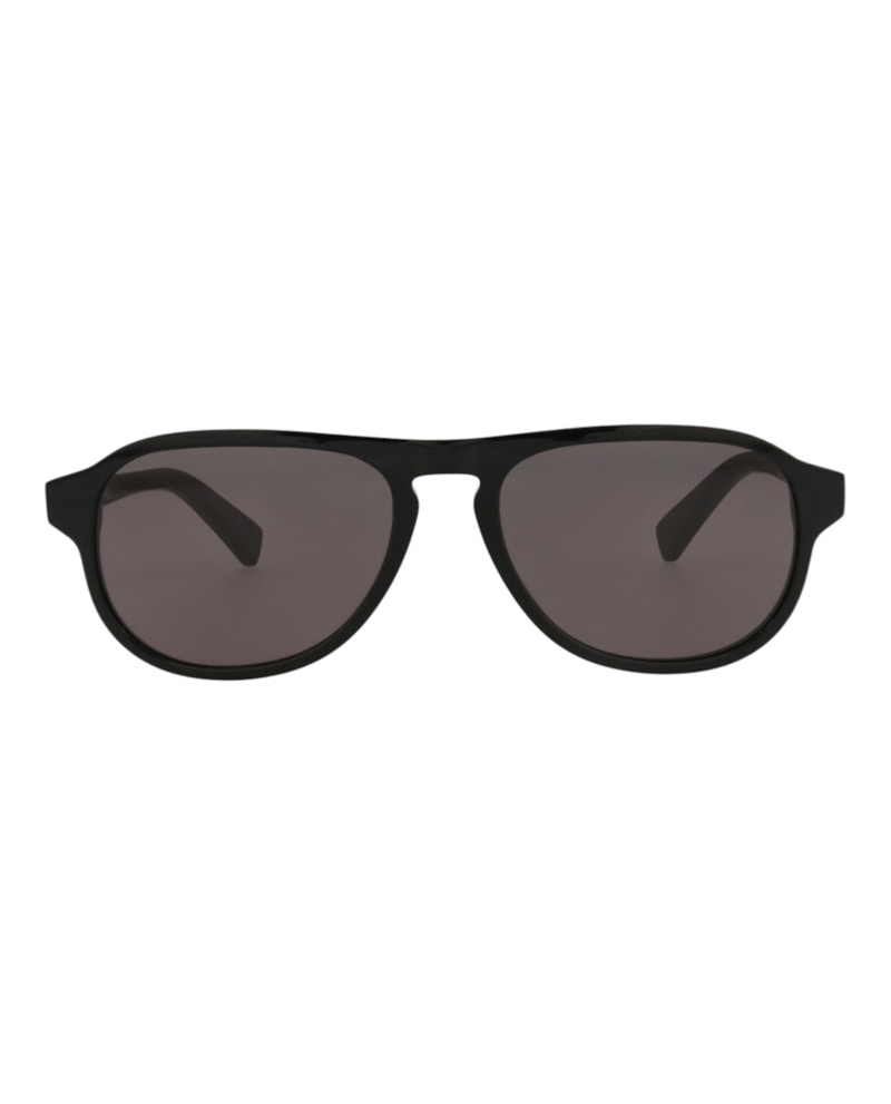 Bottega Veneta Aviator-Frame Recycled Acetate Sunglasses Black Black Grey (BV1292S-30015226-001)